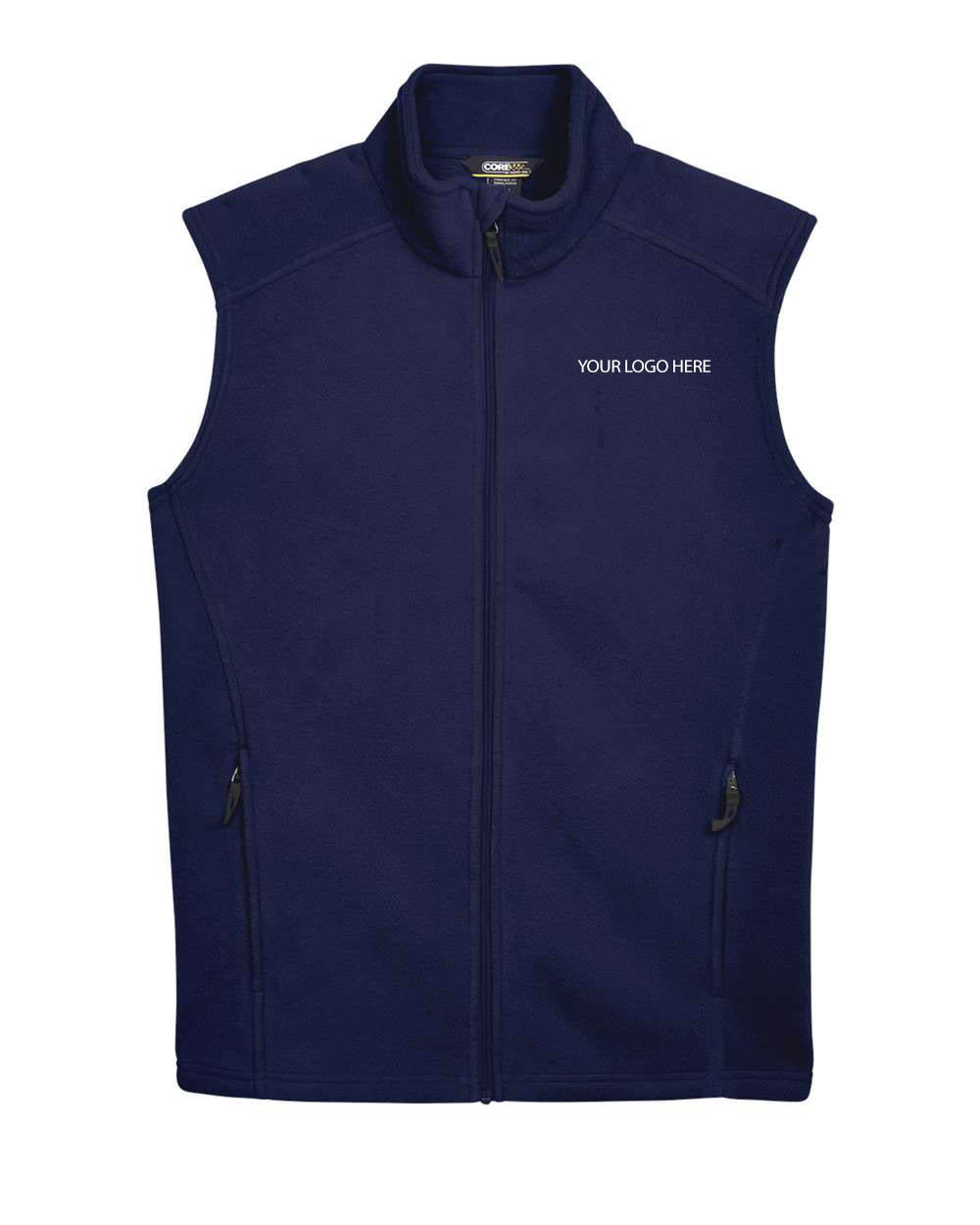 Custom Logo Men's Fleece Vest