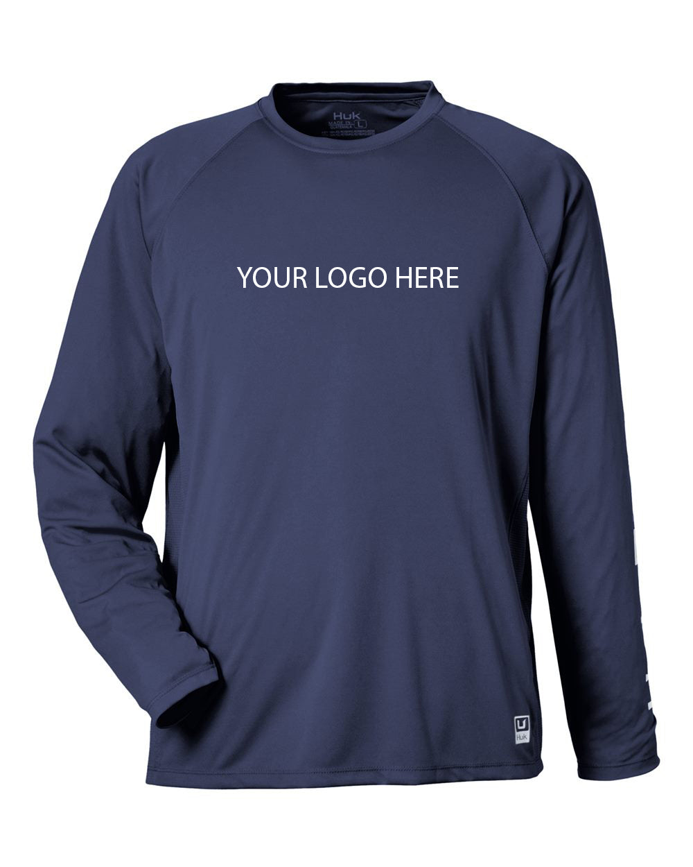 Custom Logo Men's Long Sleeve Performance Shirt