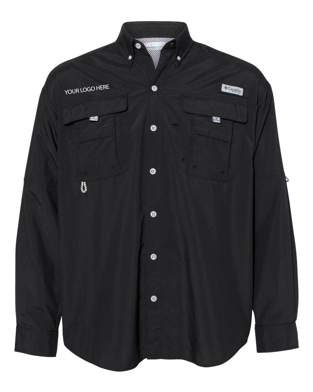 Custom Logo Columbia Men's PFG Bahama Long Sleeve