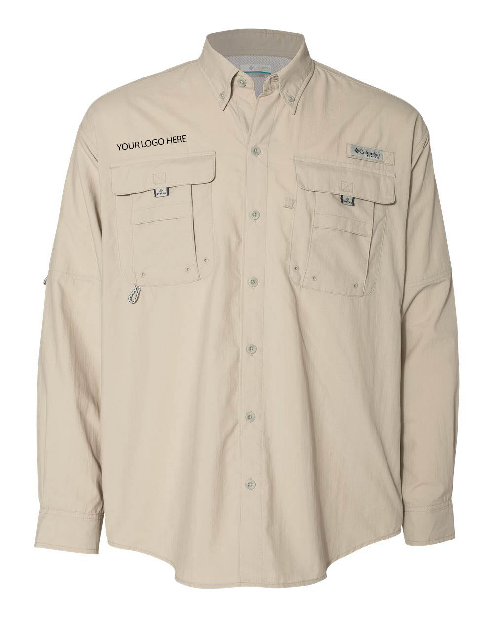 Custom Logo Columbia Men's PFG Bahama Long Sleeve