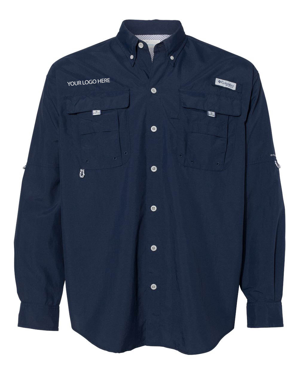 Custom Logo Columbia Men's PFG Bahama Long Sleeve