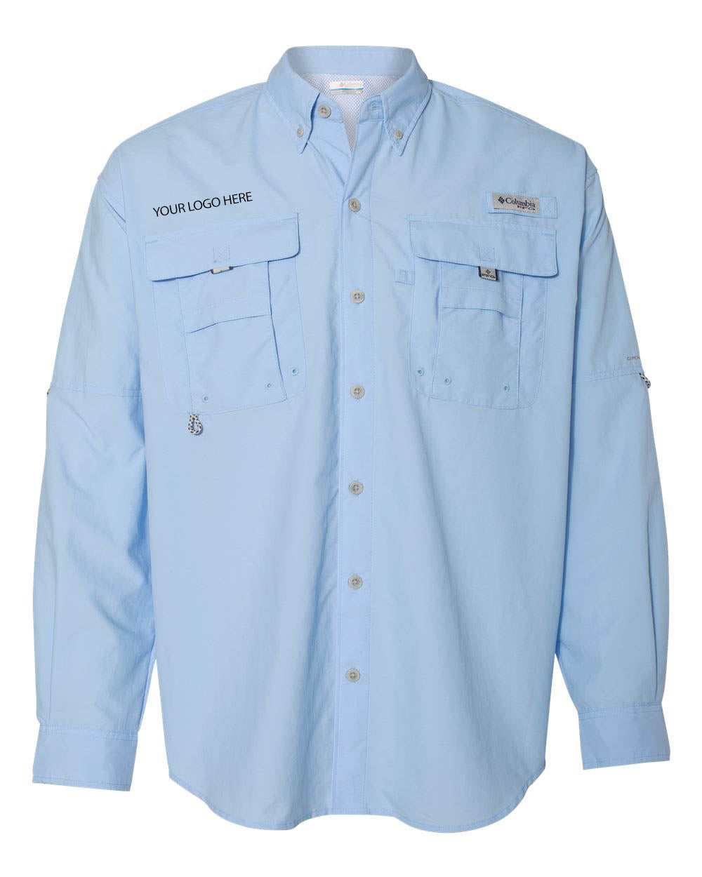 Custom Logo Columbia Men's PFG Bahama Long Sleeve