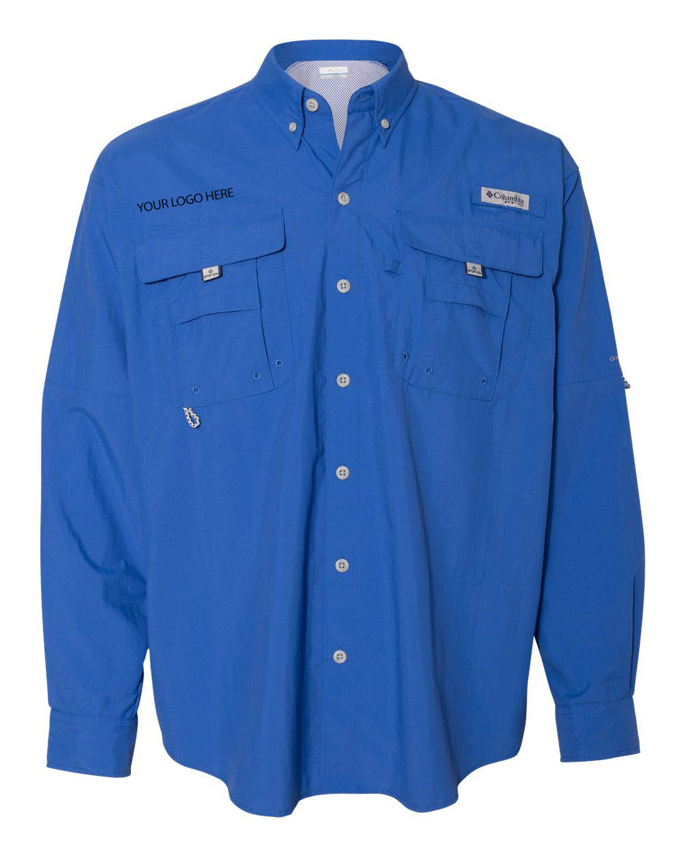 Custom Logo Columbia Men's PFG Bahama Long Sleeve
