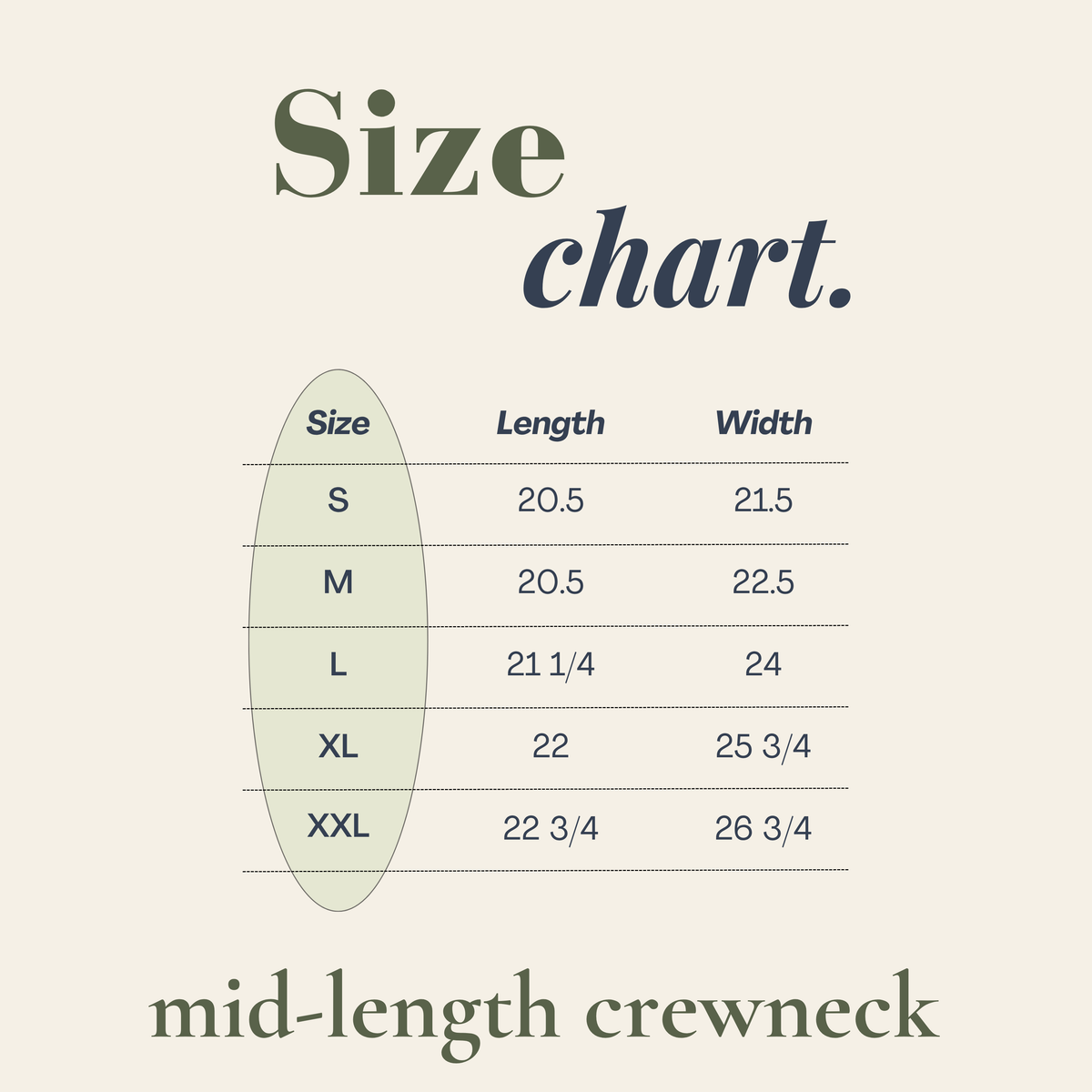 Forever Rooted — Ivory Mid-Length Crewneck