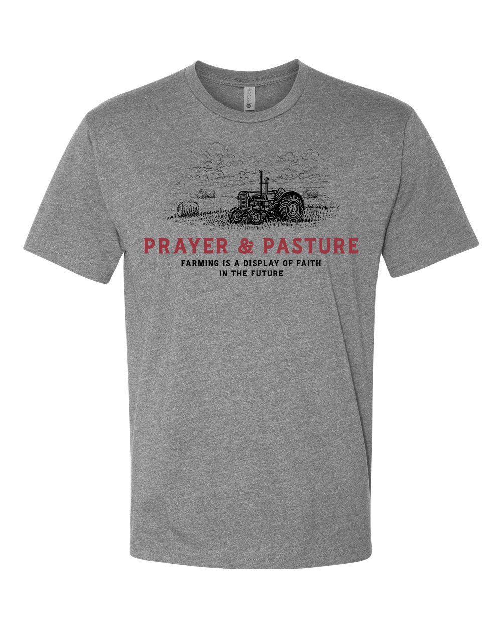 Prayer & Pasture — Gray Tee