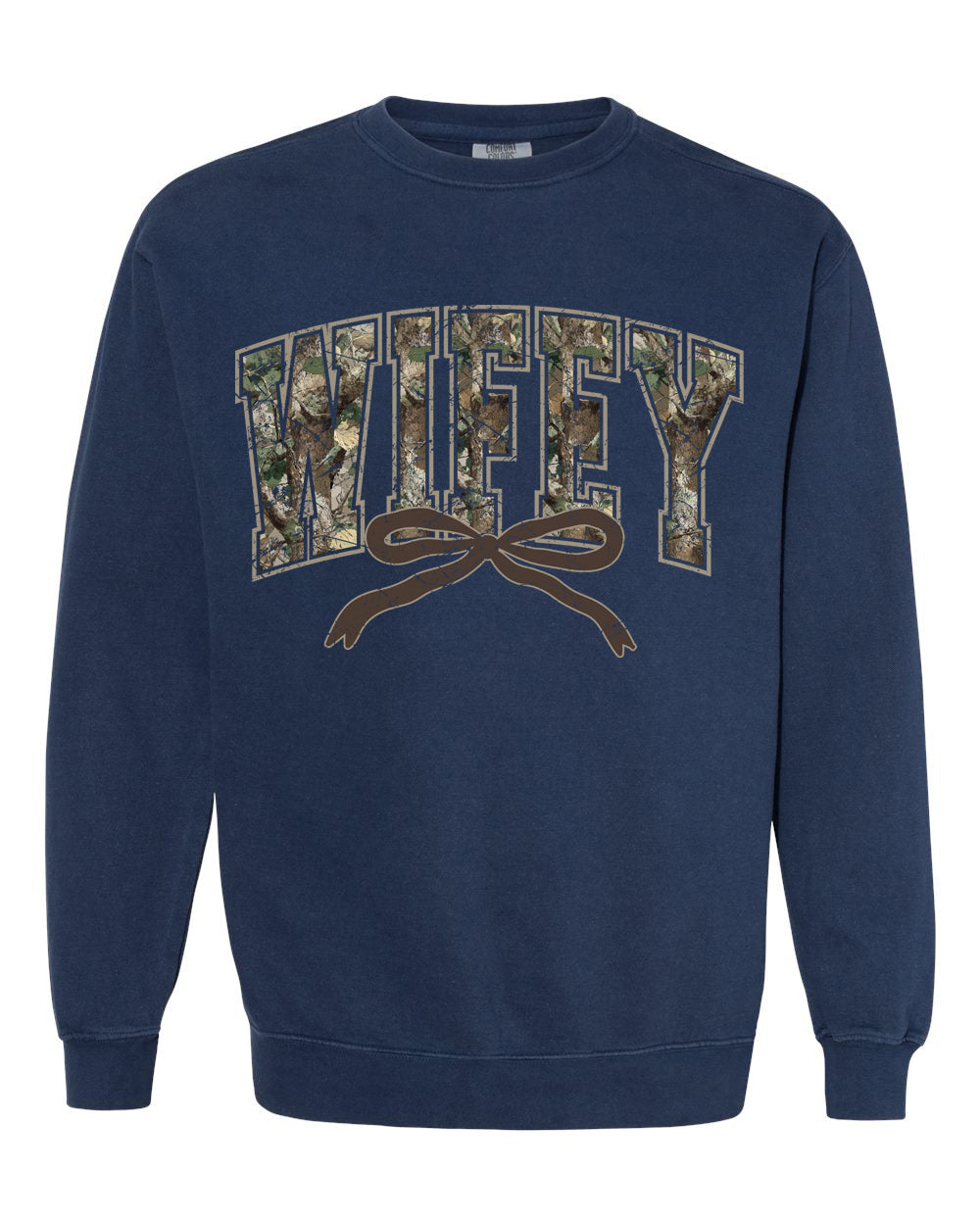 Wifey Camo Crewneck