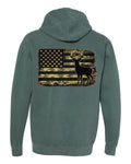 Camo Flag Deer Hoodie