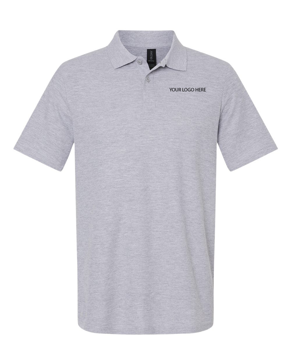 Custom Logo Unisex Pique Polo