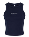 Grace & Grit Women's Micro Rib Racer Tank