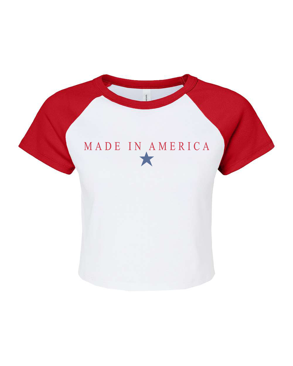 Made in America Women's Micro Rib Raglan Baby Tee