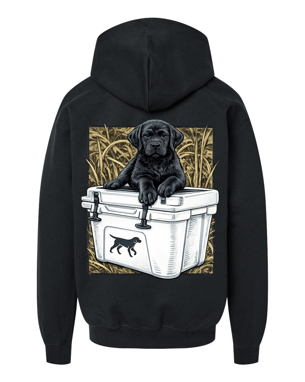 Black Lab on the Cooler Youth Hoodie