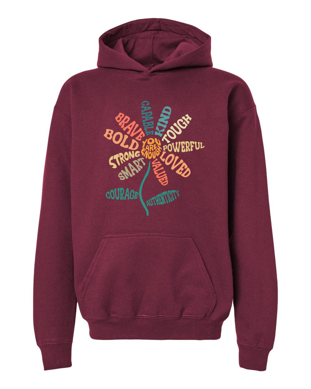 You Are Enough Youth Hoodie