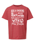 Kids & Chickens Are Best Free Range Youth T-Shirt